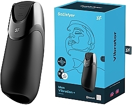 Wibrator dla mężczyzn - Satisfyer Men Vibration+ Connect App Black — Zdjęcie N1