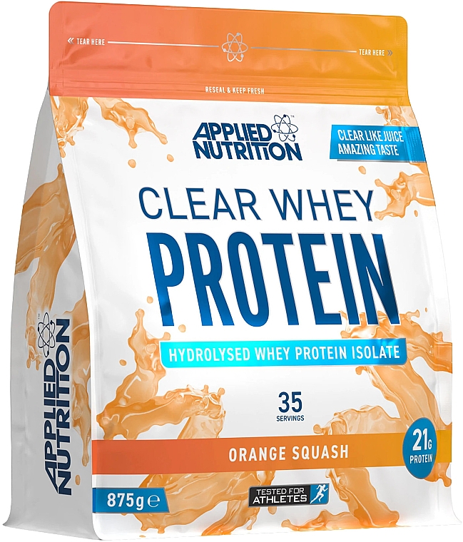 Suplement diety Czyste białko serwatkowe o smaku dyniowym - Applied Nutrition Clear Whey Protein Orange Squash — Zdjęcie N1