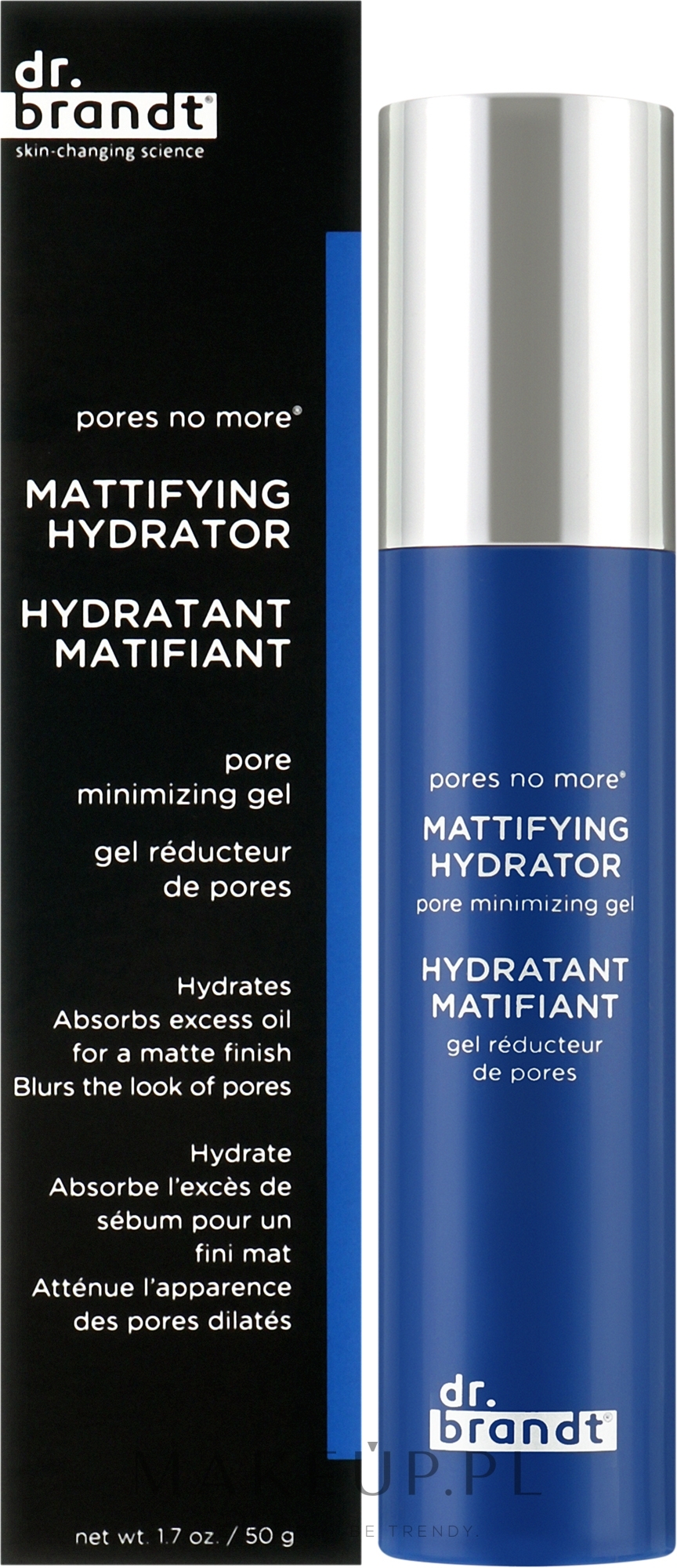 Matujący żel minimalizujący widoczność porów - Dr Brandt Pores No More Mattifying Hydrator Pore Minimizing Gel — Zdjęcie 50 ml