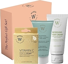 Zestaw - Warda Vitamin C Glow & Care Set (eye/pads/3pcs + h/cr/50ml + foot/cr/100ml) — Zdjęcie N1