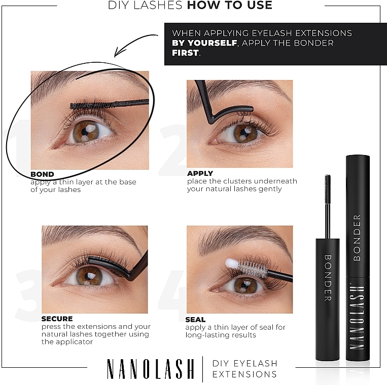 Klej do sztucznych rzęs - Nanolash Bonder Diy Eyelash Extensions — Zdjęcie N5