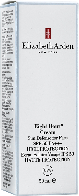Krem do opalania do twarzy - Elizabeth Arden Eight Hour Cream Sun Defense for Face SPF 50 Sunscreen High Protection PA+++ — Zdjęcie N2