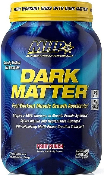 Przyspieszacz wzrostu mięśni po treningu, poncz owocowy - MHP Dark Matter Fruit Punch — Zdjęcie N1