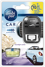 Kup Zestaw zapachowy do samochodu Wanilia - Ambi Pur (freshener/1szt + refill/7ml)