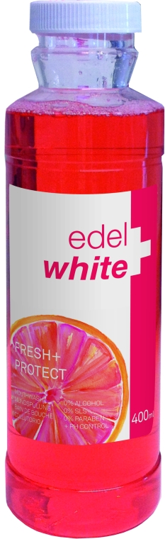 Płyn do płukania jamy ustnej Świeżość + Ochrona o smaku grejpfruta i limonki - Edel+White Mouth Wash — Zdjęcie N1