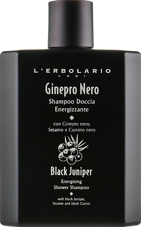 Szampon i żel pod prysznic dla mężczyzn Czarny jałowiec - L'Erbolario Black Juniper Energising Shower Shampoo — Zdjęcie N2