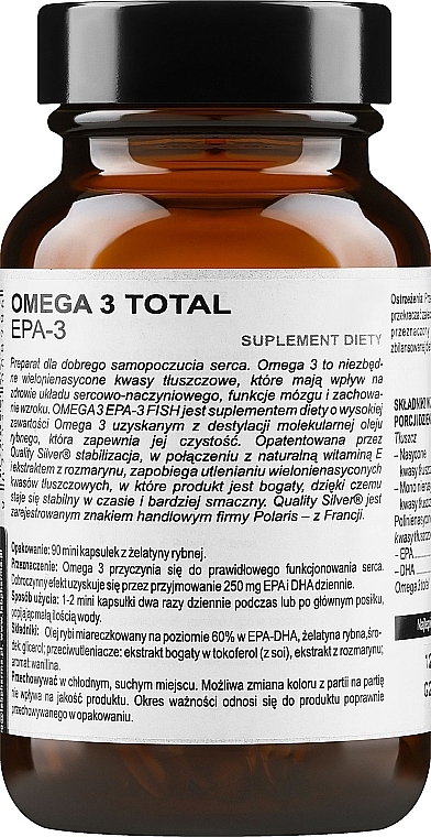 PRZECENA! Suplement diety Omega-3 - BiosLine Principium Epa 3 Fish EPA + DHA * — Zdjęcie N2