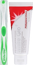 Kup Zestaw: wybielająca pasta do zębów dla aktorów i modelek + zielona szczoteczka - White Glo Professional Choice Whitening Toothpaste (toothpaste/100ml + toothbrush)