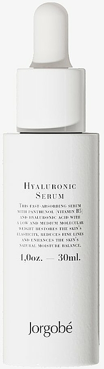 Hialuronowe serum do twarzy - Jorgobe Hyaluronic Serum — Zdjęcie N2
