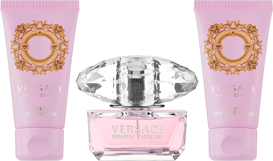 Versace Bright Crystal - Zestaw (edt 50 ml + b/l 50 ml + sh/gel 50 ml) — Zdjęcie N2