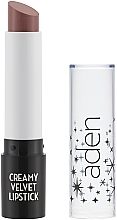 Kremowa, nawilżająca pomadka do ust - Aden Cosmetics Creamy Velvet Lipstick — Zdjęcie N1