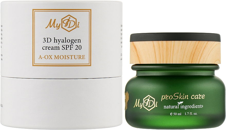 Antyoksydacyjny krem nawilżający na dzień SPF 20 - MyIDi A-Ox Moisture 3D Hyalogen Cream SPF 20 — Zdjęcie N2