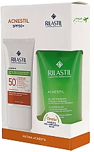 Kup Zestaw - Rilastil Acnestil SPF50+ (cl/gel/50ml + f/cr/40ml)