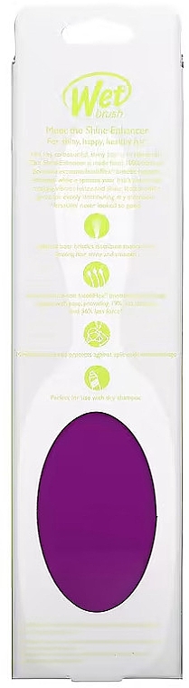 Szczotka do włosów - Wet Brush Shine Enhancer Care Purple — Zdjęcie N5