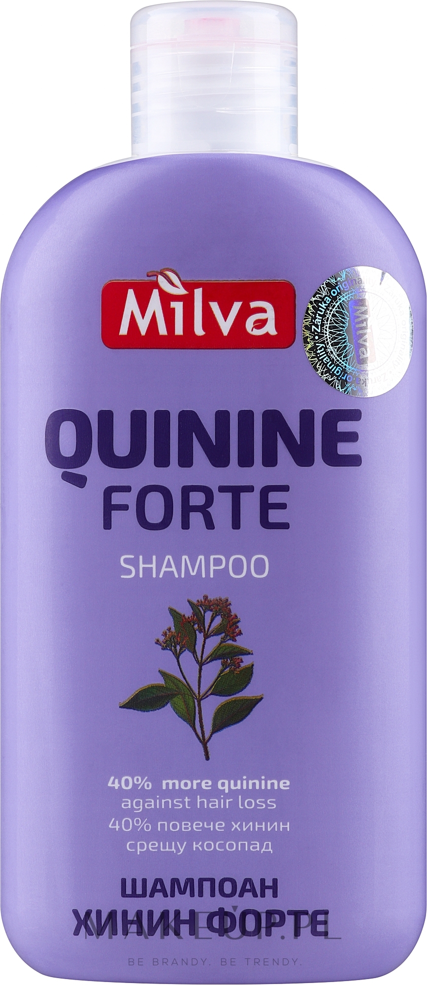 Szampon na wypadające włosy z chininą - Milva Quinine Forte Shampoo — Zdjęcie 200 ml