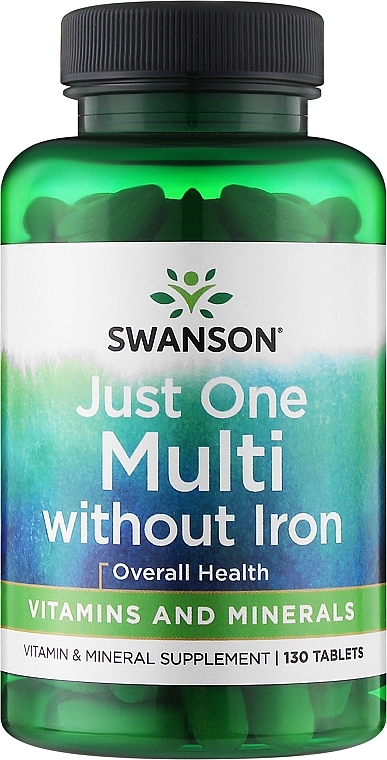 Kompleks witamin i minerałów - Swanson Multi Without Iron Century Formula — Zdjęcie N1