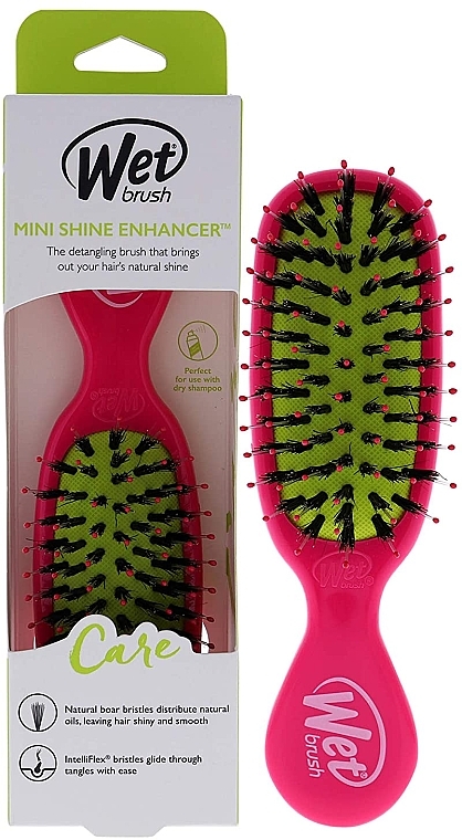 Szczotka do włosów - Wet Brush Hair Brush Mini Shine Enhancer Detangler Pink Yellow — Zdjęcie N1