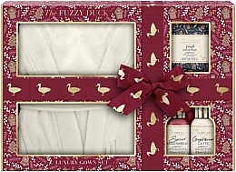 Zestaw - Baylis & Harding The Fuzzy Duck Winter Wonderland Luxury Gown Gift Set (sh/gel/100ml + sh/cr/100ml + soak/cr/75g + dressing/gown/1pc) — Zdjęcie N1