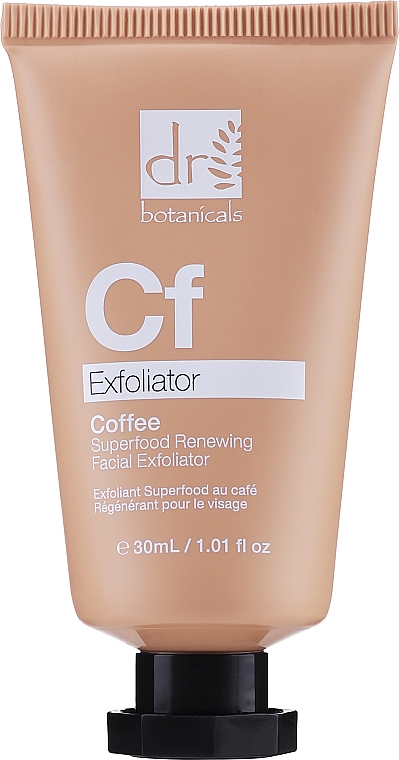 Odnawiający peeling kawowy do twarzy - Dr Botanicals Coffee Superfood Renewing Facial Exfoliator — Zdjęcie N1
