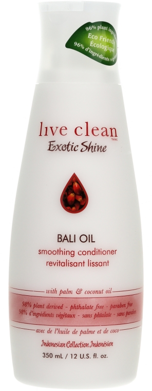 Wygładzająca odżywka do włosów - Live Clean Exotic Shine Bali Oil Restorative Conditioner