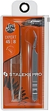 Profesjonalna pęseta do przedłużania rzęs, TE-45/8 - Staleks Pro Expert 45 Type 8 — Zdjęcie N1