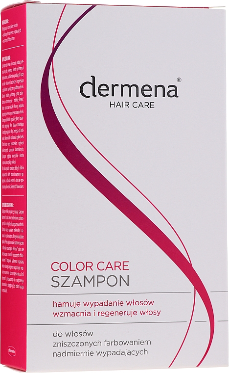 Szampon hamujący wypadanie, wzmacniający i regenerujący do włosów farbowanych - Dermena Hair Care Color Care Shampoo — Zdjęcie N1