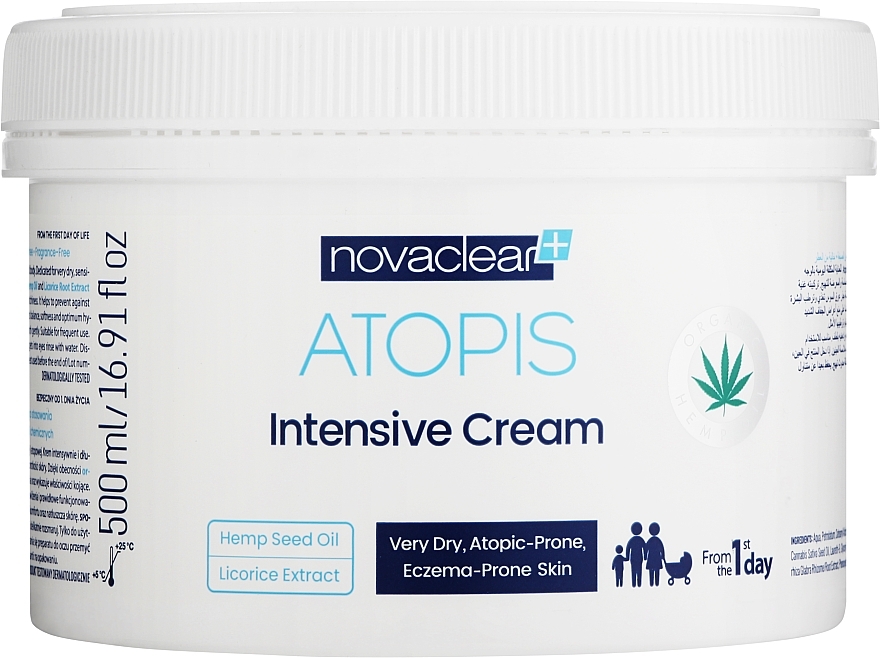 Krem natłuszczający do twarzy i ciała - Novaclear Atopis Intensive Cream — Zdjęcie N3