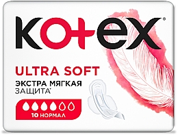 Podpaski, 10 szt. - Kotex Ultra Dry&Soft Normal — Zdjęcie N3