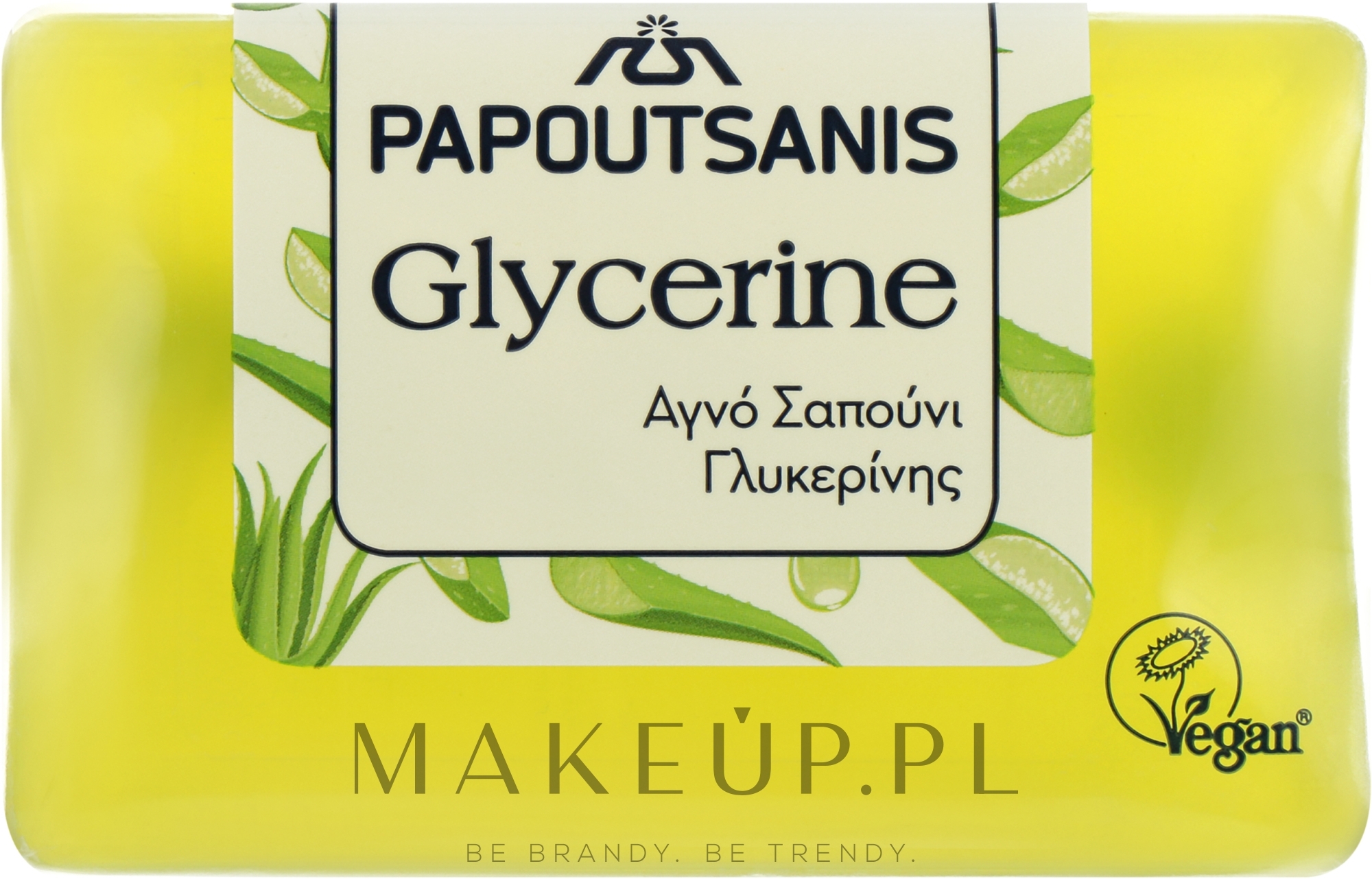 Mydło glicerynowe o zapachu toniku aloesowego - Papoutsanis Glycerine Soap — Zdjęcie 125 g