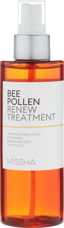 Wzmacniająca esencja w formie mgiełki do twarzy z pyłkiem pszczelim - Missha Bee Pollen Renew Treatment — Zdjęcie N2