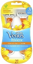Zestaw jednorazowych maszynek do golenia, 2 szt. - Gillette Venus Riviera — Zdjęcie N1