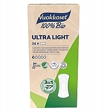 Wkładki higieniczne, 24 szt. - Vuokkoset 100% Bio Ultra Light — Zdjęcie N1