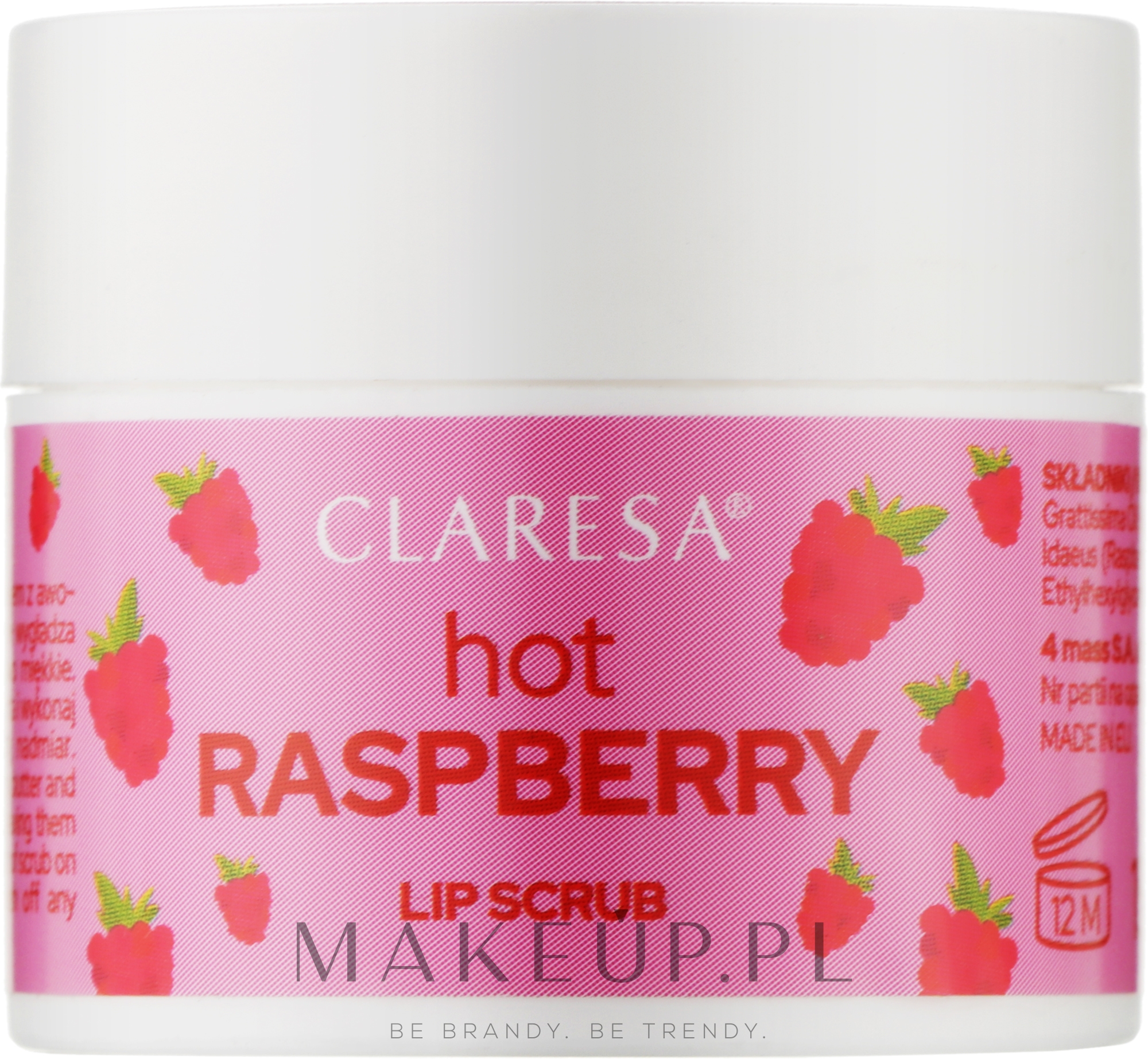 Peeling do ust Gorąca Malina - Claresa Lip Scrub Hot Raspberry — Zdjęcie 15 g