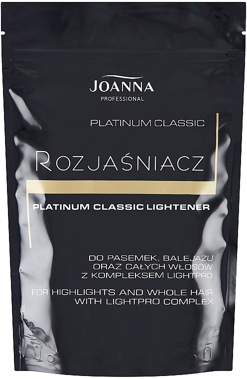 Bezpyłowy rozjaśniacz do włosów - Joanna Professional Platinum Classic Lightener (sashet) — Zdjęcie N1