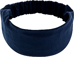 Opaska na głowę Knit Classic, granatowa - MAKEUP Hair Accessories — Zdjęcie N1