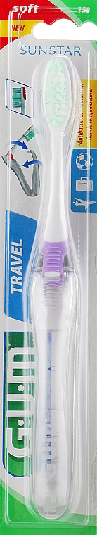 Szczoteczka Travel, miękka, fioletowa - G.U.M Soft Toothbrush — Zdjęcie N1