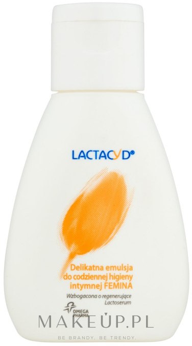 Delikatna emulsja do higieny intymnej (bez dozownika) - Lactacyd Femina — Zdjęcie 50 ml