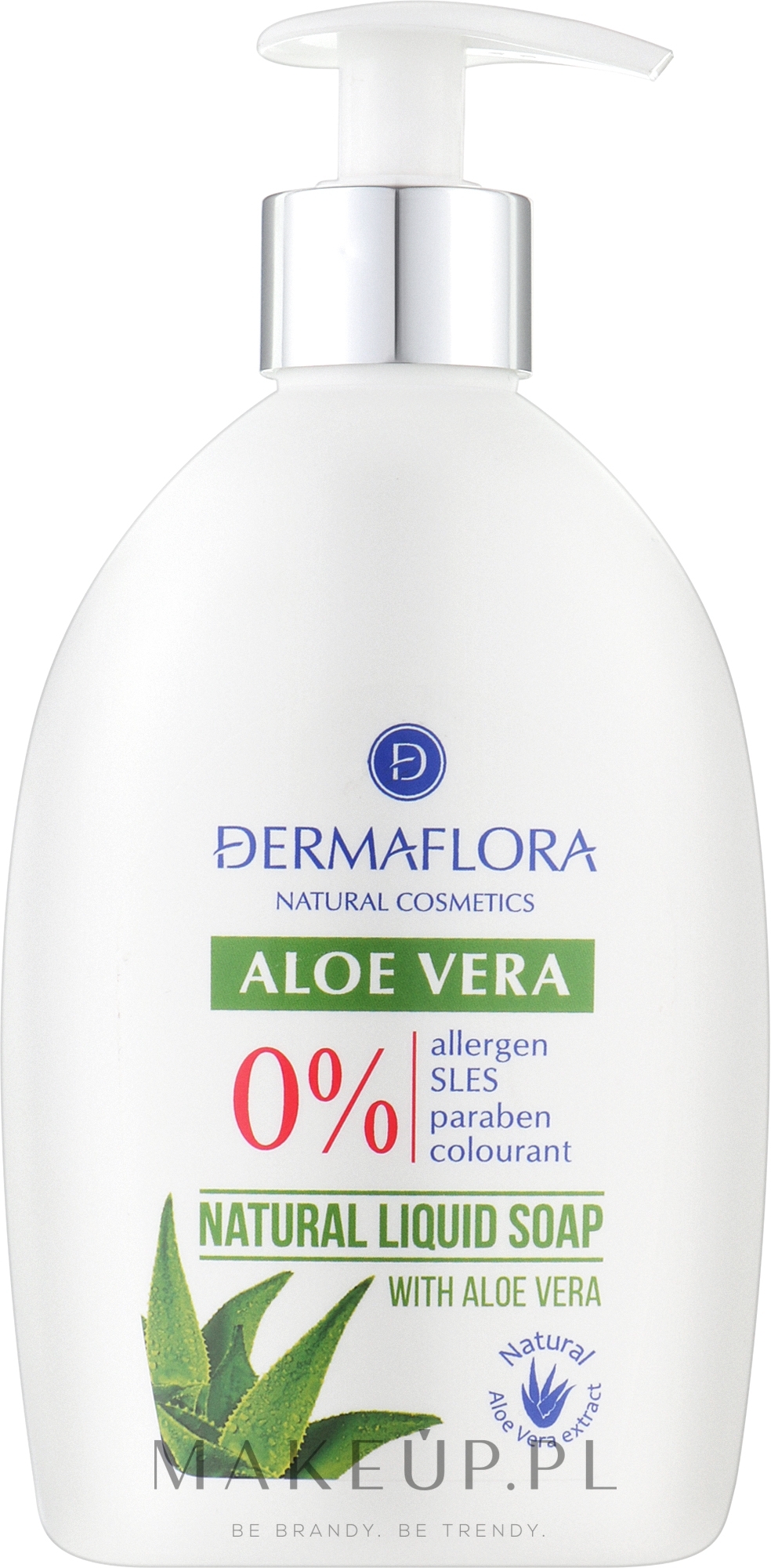 Mydło do rąk w płynie - Dermaflora Aloe Vera Natural Liquid Soap — Zdjęcie 400 ml