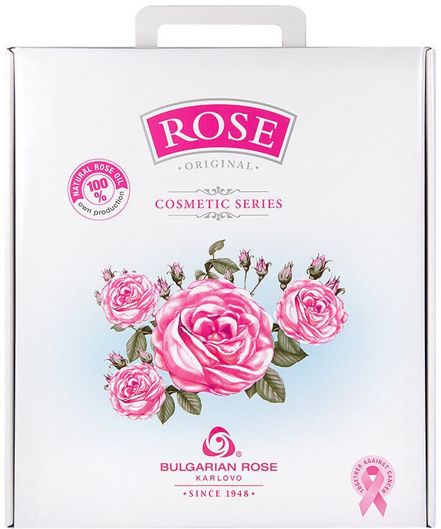 Zestaw podarunkowy dla kobiet Róża - Bulgarian Rose (cr 50 ml + h/cr 50 ml + micel/water 150 ml + sh/gel 150 ml + soap 100 g)
