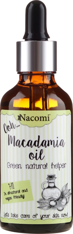 Olej macadamia z pipetą - Nacomi Macadamia Oil
