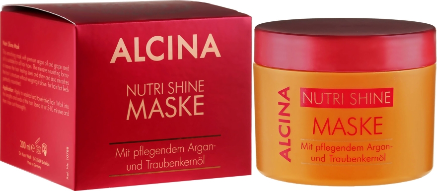 Odżywcza maska do włosów - Alcina Nutri Shine Oil Mask  — Zdjęcie N1