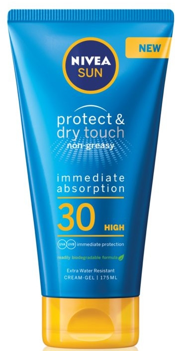 Ochronny żel-krem do opalania SPF 30 - Nivea Sun Protect & Dry Touch Non-Greasy Cream-Gel  — фото N1