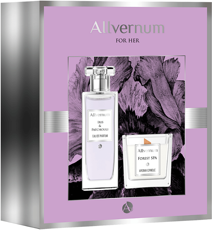 Allvernum Iris & Patchouli - Zestaw (edp/50ml + candle/100g) — Zdjęcie N1