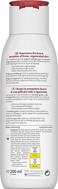 Balsam do ciała Olej arganowy & żurawina dla skóry dojrzałej - Lavera Cranberry & Argan Oil Regenerating Body Lotion — Zdjęcie N2