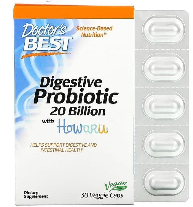 Probiotyk trawienny - Doctor's Best Digestive Probiotic — Zdjęcie N1