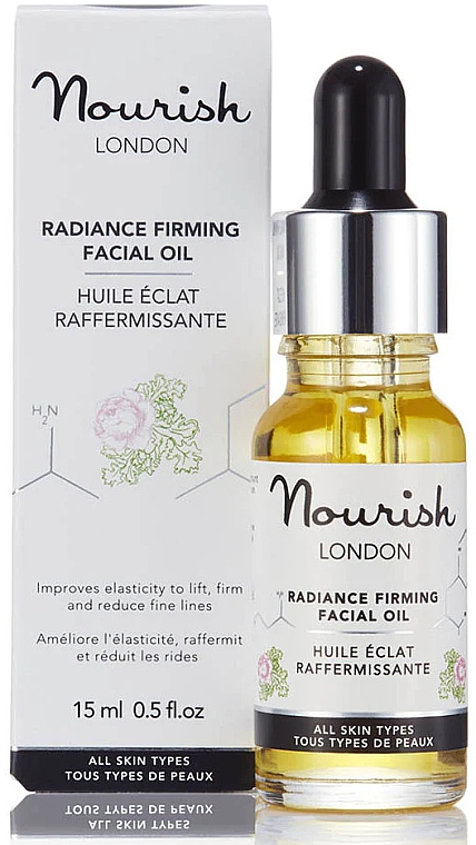 Ujędrniający olejek do twarzy - Nourish London Firming Facial Oil — Zdjęcie N2