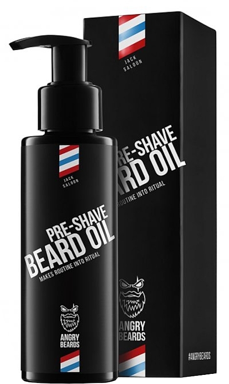 WYPRZEDAŻ Olejek do stosowania przed goleniem - Angry Beards Jack Saloon Pre-Shave Beard Oil * — Zdjęcie N1