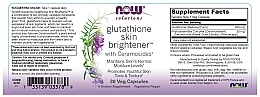 Środek rozjaśniający skórę z glutationem - NOW Foods Solutions Glutathione Skin Brightene — Zdjęcie N2