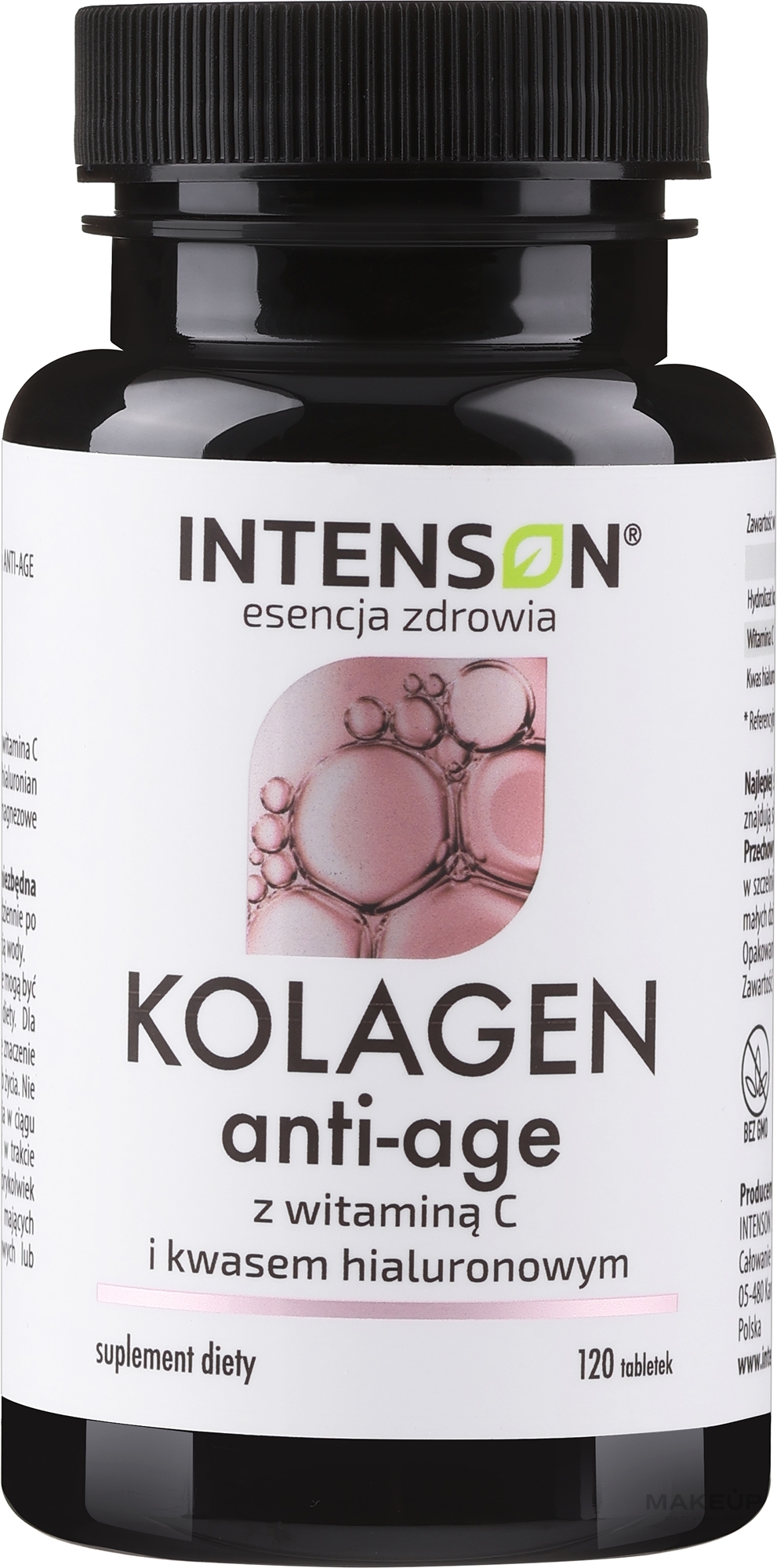 Kolagen morski + hialuron + wit. C - Intenson Anti-Age — Zdjęcie 120 szt.