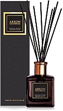 Dyfuzor zapachowy Czarna wanilia, PSB03 - Areon Home Perfume Vanilla Black Reed Diffuser — Zdjęcie N1
